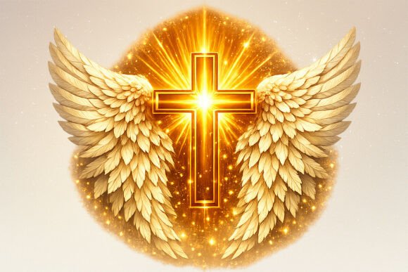Download Christmas Angel Wing Cross PNG Clipart - Christmas Collection
