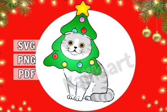 Download Funny Christmas Cat SVG - Christmas Collection