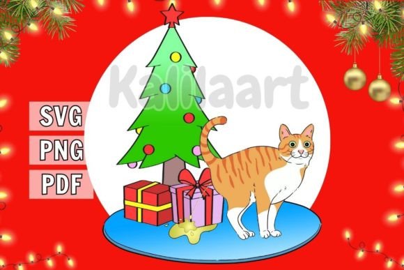 Download Funny Christmas Cat SVG - Christmas Collection