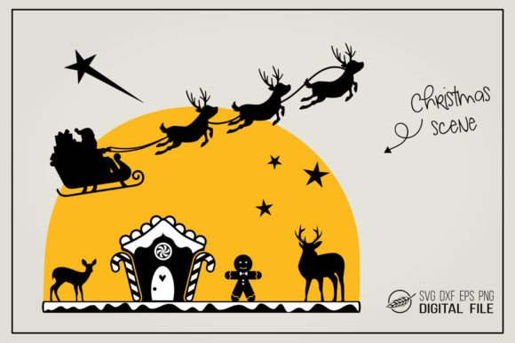 Download Christmas Scene SVG File - Christmas Collection
