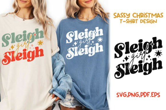 Download Christmas Cheeky Sleigh Girl Sassy SVG - Christmas Collection