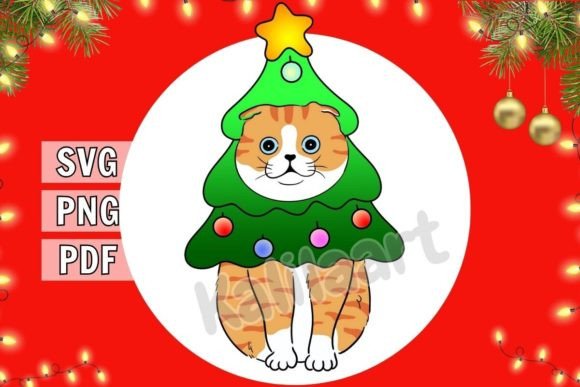 Download Funny Christmas Cat SVG - Christmas Collection