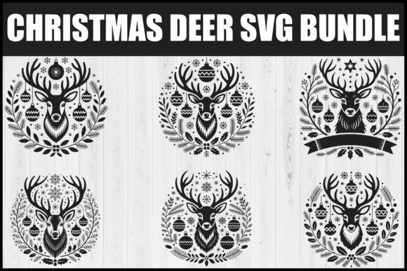 Download Christmas Deer SVG Bundle - Christmas Collection