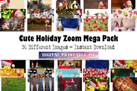 Download Christmas Zoom Background, Mega Pack 30 - Christmas Collection