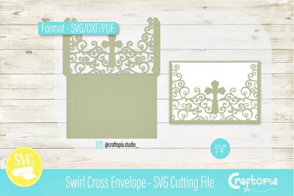 Download Swirl Cross Envelope – SVG Cutting File - Cutting file Collection
