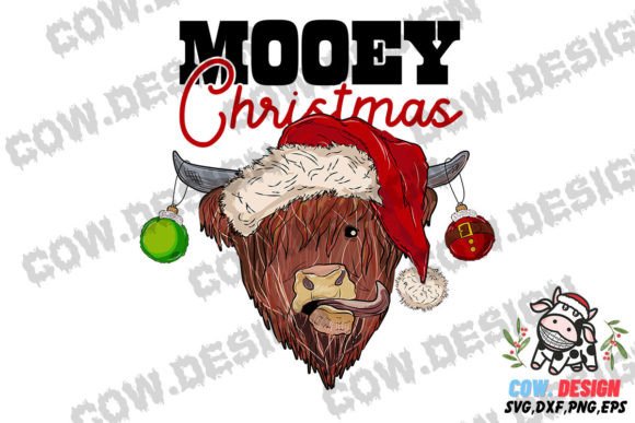 Download Mooey Christmas Highland Cow Sublimation - Christmas Collection