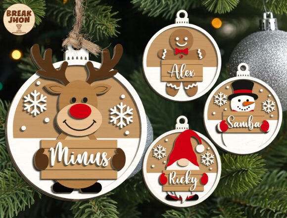 Download Personalized Christmas Ornament Svg - Christmas Collection