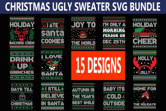 Download Christmas Ugly Sweater Svg Bundle, - Christmas Collection