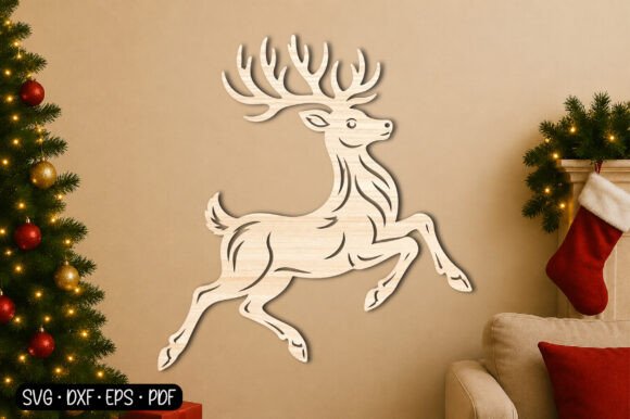 Download Christmas Reindeer Ornament SVG - Christmas Collection