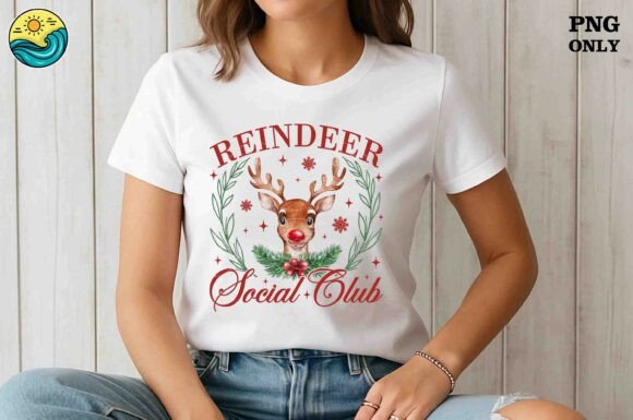 Download Reindeer Social Club Christmas PNG - Christmas Collection