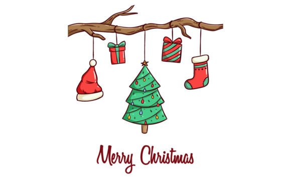 Download Christmas Decoration with Pine Tree - Christmas Collection