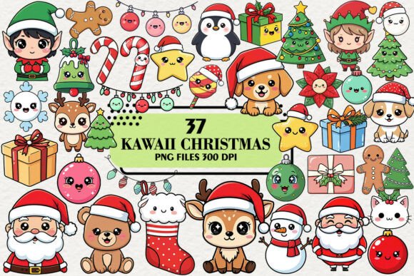Download Kawaii Twinkle Christmas Clipart - Christmas Collection