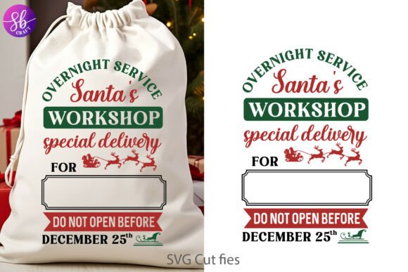 Download Overnight Servive, Christmas Santa Sack - Christmas Collection
