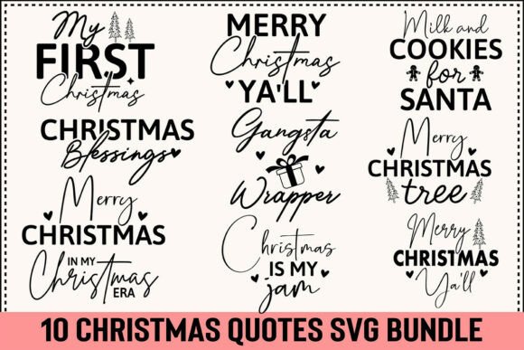 Download Christmas Quotes Svg Bundle - Christmas Collection
