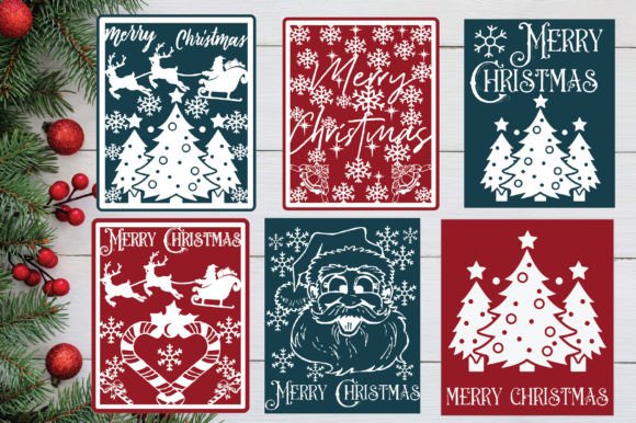 Download Merry Christmas Card SVG Bundle - Christmas Collection