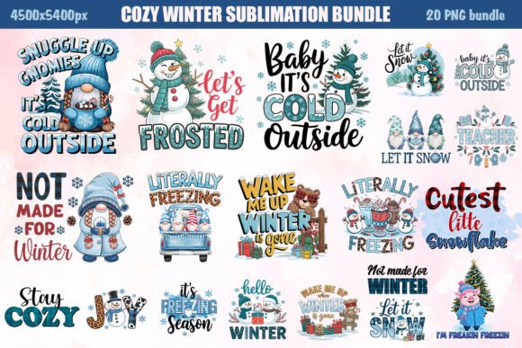 Download Cozy Winter Christmas, PNG Bundle - Christmas Collection