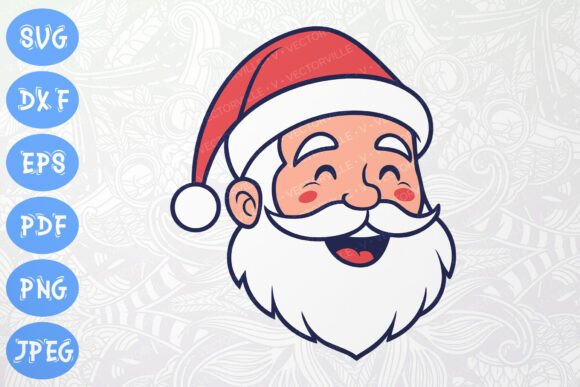 Download Jolly Santa Face SVG Christmas Crafts - Christmas Collection