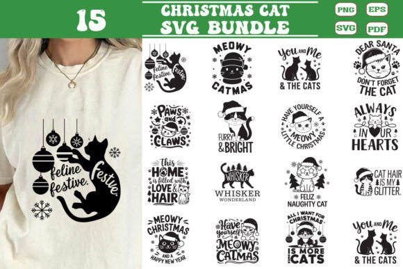 Download Christmas Cat SVG Bundle I Christmas SVG - Christmas Collection