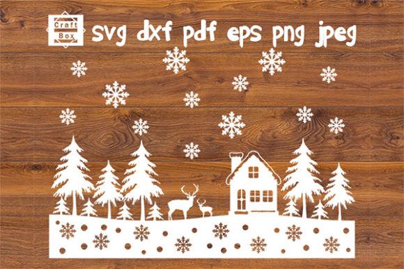 Download Christmas Scene Svg, Christmas Landscape - Christmas Collection