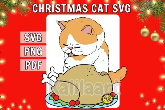 Download Funny Christmas Cat SVG - Christmas Collection