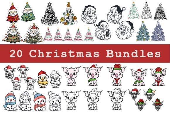 Download Funny Christmas SVG Designs Bundle - Christmas Collection