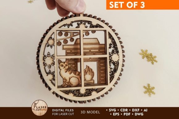 Download CHRISTMAS ORNAMENTS Multilayer File - Christmas Collection